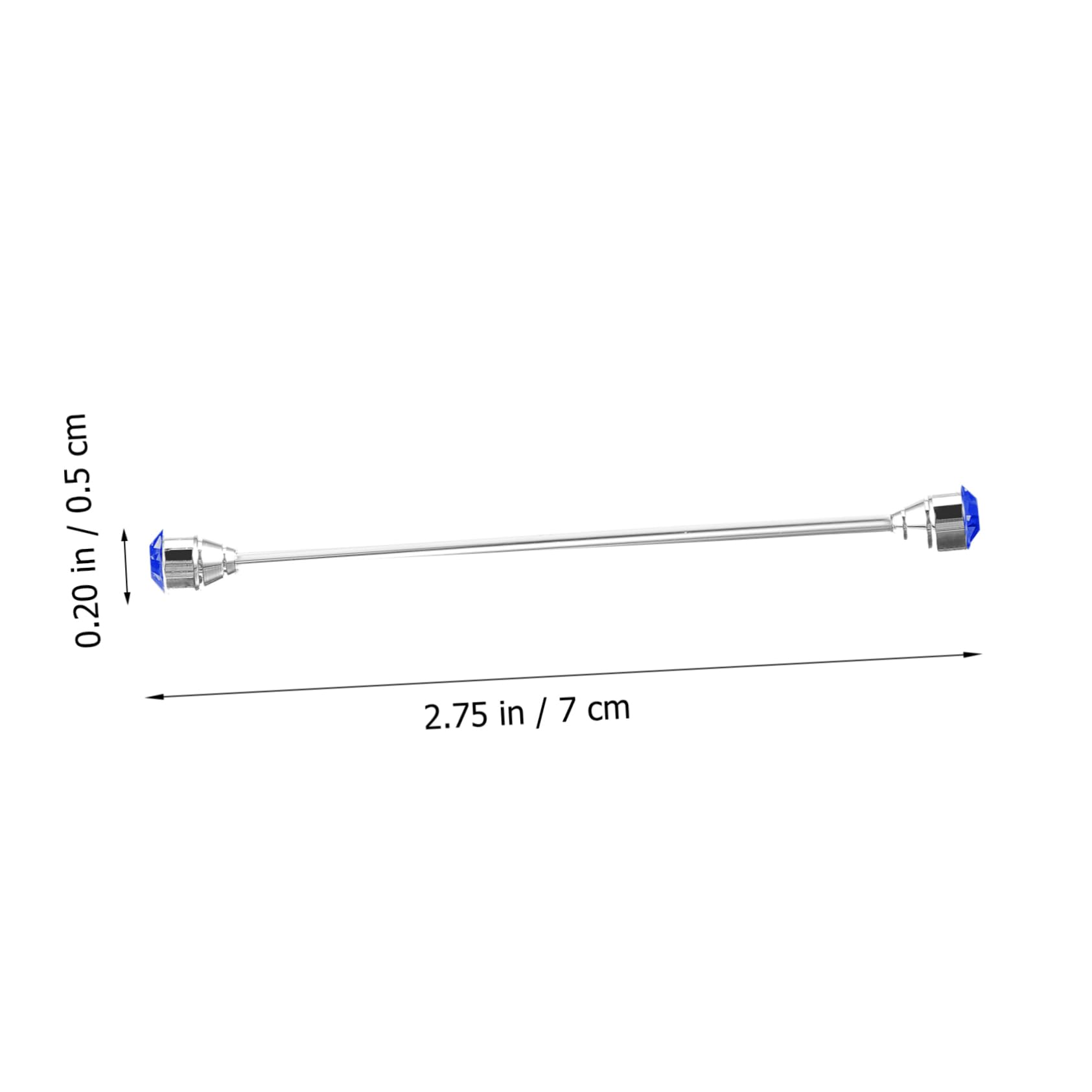 FOMIYES Shirt Collar Tie Clip Men's Lapel Pins Rhinestone for Decorative Collar Stay Bar