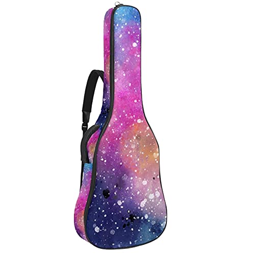 Sac à dos pour guitare électrique ou classique motif ciel étoilé universel 106 cm