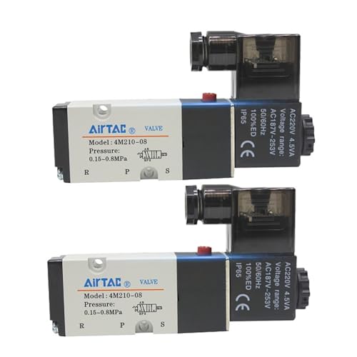 Électrovanne de commande pneumatique 4M310-10 DC24V à 2 positions et 5 voies