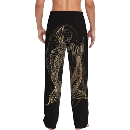 Hand Drawn Colorful Flowers Mens Pajama Pants Comfy Lounge PJ Pants Casual Pajama Bottoms3