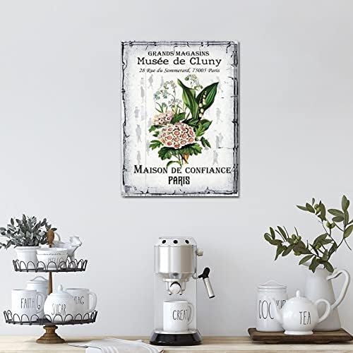 Maison De Confiance Musee De Cluny Wood Sign Vintage French Floral Wooden Art Wall Retro Botanical Artwork Woodshop Garage Wall Decoration For Home Bathroom Indoor Kitchen Garden 16x12in 3 Maison De Confiance Musee De Cluny Wood Sign Vintage French Floral Wooden Art Wall Retro Botanical Artwork Woodshop Garage Wall Decoration For Home Bathroom Indoor Kitchen Garden 16x12in