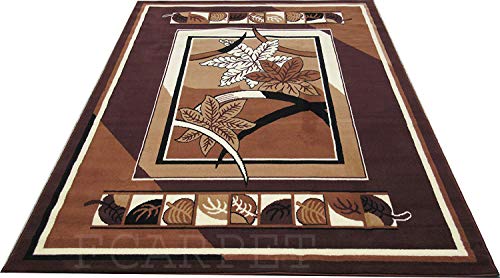 Image of Most Popular Rectangular Hall Carpet Fine Wool with Soft Touch 8X11 Feet Brown Multi