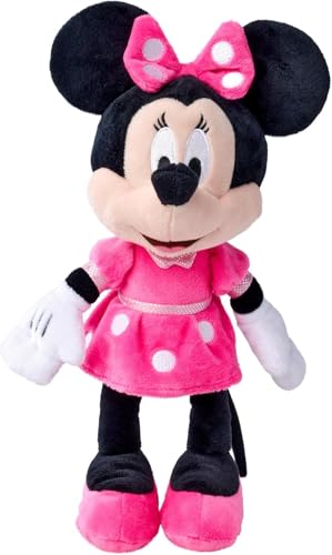 Simba 6315870227 - Disney Minnie Mouse, 25cm PlĂĽschtier Im Pinken Kleid, Kuscheltier, Micky Maus, Ab Den Ersten Lebensmonaten