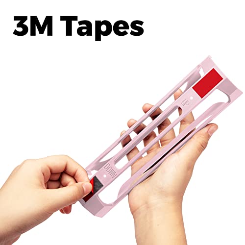 Kedofa Kcup Coffee Pods Holder- K Cup Storage Side Mount Hanging- K Cup Holder For Keurig, K-Pod Holders- Small Counters Wall Storage Organizer- Pink (2 Rows/For 10 K Cups) #TOP3