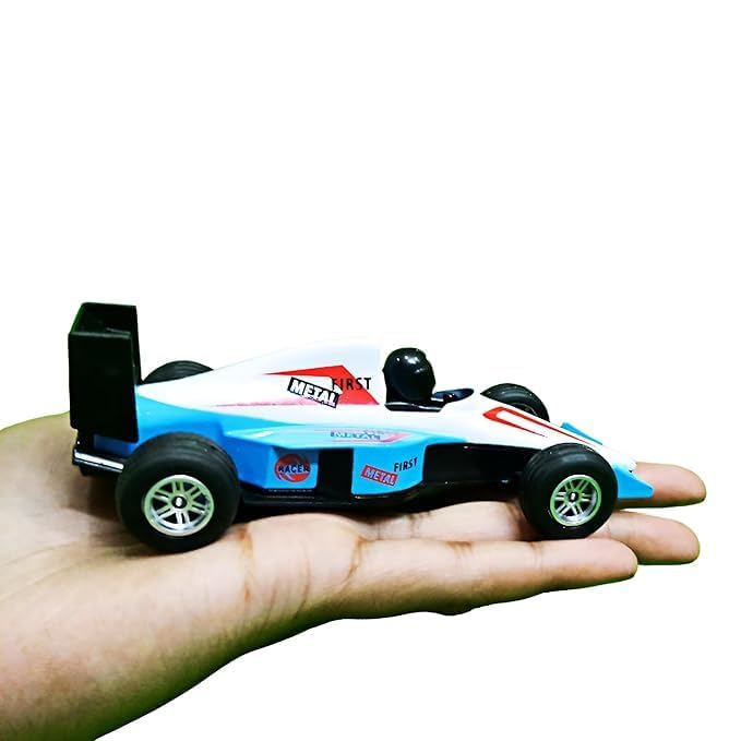 Image of PLUSPOINT F1 Racing Die cast Metal Mini Cars for Kids Formula 1 High-Speed Racing Car Model Pullback Vehicles Collectible Car Toys for Boys Age 3 Years & Up
