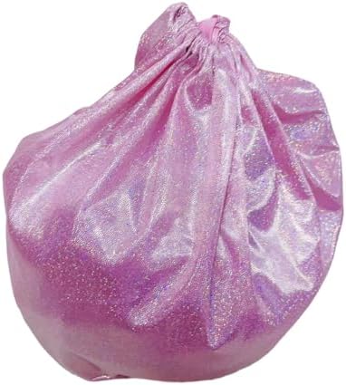 Colaxi Rhythmic Gymnastic Ball Storage Bag Protection Cover, Lightweight, Nylon, Sports Supplies with Drawstring for Gymnasts, Pink