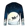 Clearance Men's Merry Christmas Jumper, Xmas Sweatshirt Santa Claus Novelty Pullover Snowman Sweater Top Long Sleeves Crew Neck Jumpers Adult Christmas Sweatshirt Boys Festive Santa Tops S-5XL #4