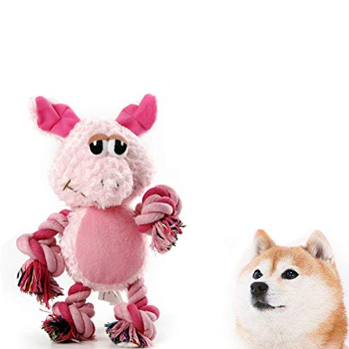 Brinquedos de mastigar duráveis para cães Popetpop Brinquedos de pelúcia para cães com pernas de cor