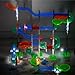 Discovery Marble Run Race Track – 92-Piece Light-Up Marble Maze Construction Set| LED Marbles| STEM Learning Activity| Sensory Toy Building Kit| Educational Physics & Engineering Toy for Kids Ages 6+