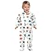 Emelivor Space Planet White Unisex Baby Newborn One-Piece Pajamas Cotton Sleepwear Outfits for Girl Boy Kids