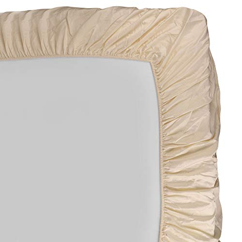 Renauraa Luxury 400 Thread Count World's Finest 100% True Egyptian Solid Cotton 4 Piece Bedding Sheet Set, Soft & Smooth Sateen Weave, Upto 16" Deep Pocket, Luxury Bedding (Ivory, King) #TOP5