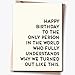 Hqulpr Funny Happy Birthday Cards for Sister & & Mom & Brother & Men & & Women, Best Firend, Greeting Card=7in x 5in(Folded), Envelope = 7.5in x 5.5in