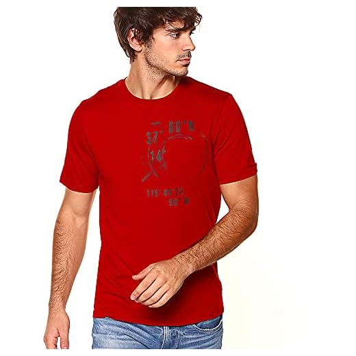 Only & SONS T-shirt Manica Corta Uomo Bordeaux