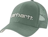 Carhartt Casquette en toile avec logo en maille pour homme, couleur vert ardoise/malte, taille unique