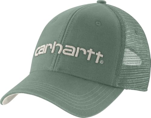 Carhartt - Herren-Kappe aus Segeltuch mit Mesh-Logo, Schiefergrün / Malta, Schiefergrün / Malta, Einheitsgröße