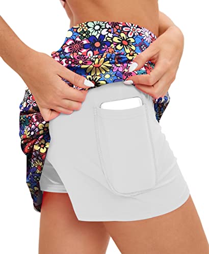 Image of Oyamiki Women's Active Athletic Skort Lightweight Tennis Skirt Perfect for Running Training Sports Golf