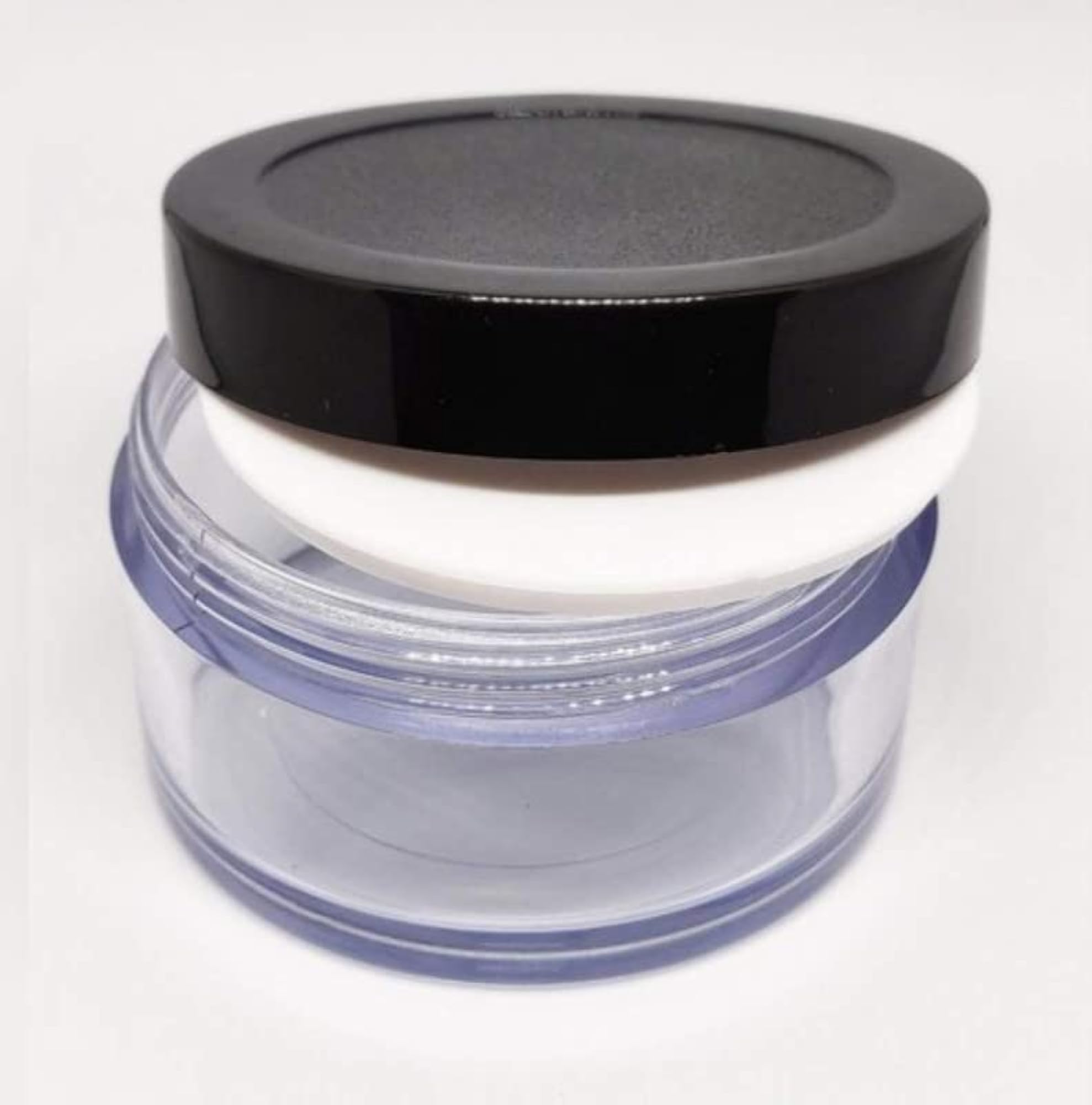 Empty Acrylic San Jar Transparent Cosmetic Container with Leakproof Inner Lids