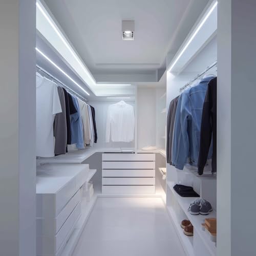 2.5 Metre Beyaz Şerit Led Dokunmatik Anahtar Tak Çalıştır Hazır Set Adaptör Dahil, Açma-Kapama, Parlaklık Ayarı Yapılabilir, Mutfak, Tezgah, Dolap içi, Ayna, Tv Ünitesi Aydınlatma