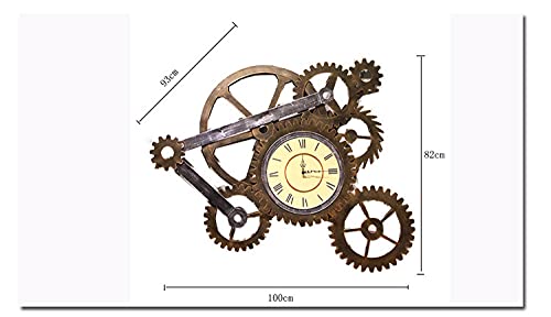 Horloge murale rétro industrielle modèle A pour décoration de bar - 3