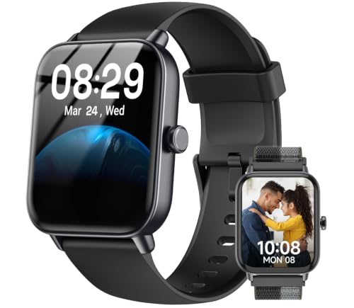 Quican 1.85 Smart Watches for Men Android and iPhone, Alexa Built-in Smartwatches for Men and Women 21.25 + 50% Off Code 2EOUTKWB - image 1