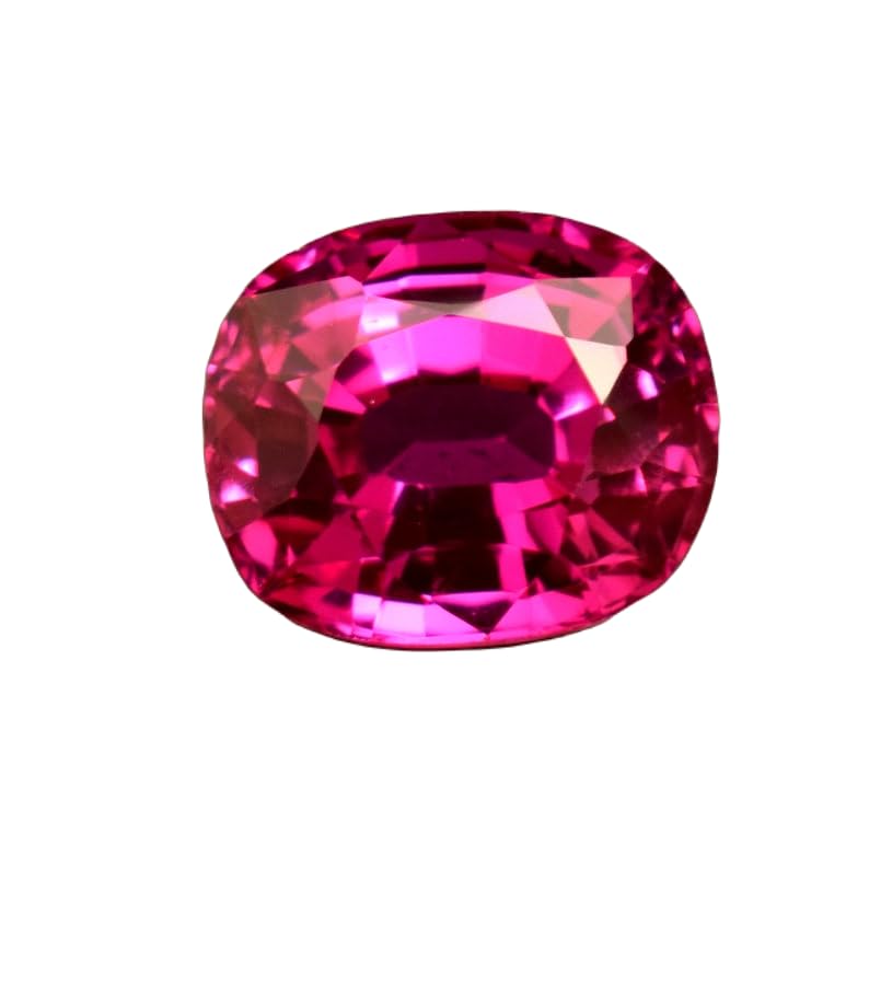 Saphir rose véritable taillé en ovale pour bague et pendentif DIY