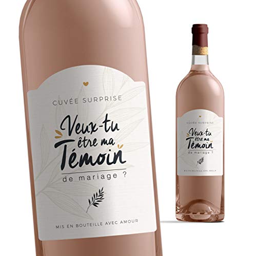 Manahia Etiquette bouteille ma témoin | Veux-tu être ma témoin de mariage Etiquette vin annonce mariage - Demande témoin - Annonce mariage - Annonce témoin