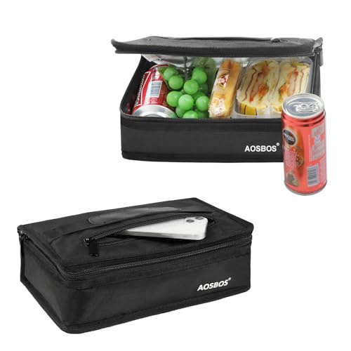 Aosbos Small Compact Insulated Lunch Bag