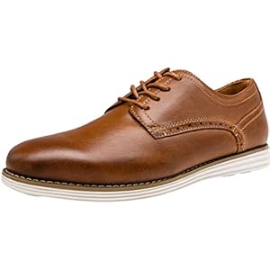 Vostey Men’s Dress Shoes Leather Casual Dress Shoes for Men Leather Business Oxford Shoes for Men