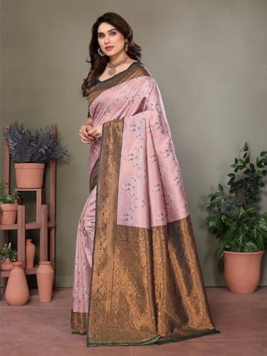 Image of Avantika Fashion Women's Kanjivaram Style Soft Silk Banarasi Sarees With Blouse Piece For Women
