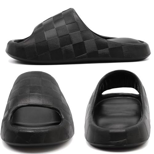 Slides for Women Men, Waterproof Cloud Slides Indoor,Quick Drying Shower Shoes, Soft House Slippers for Woman3