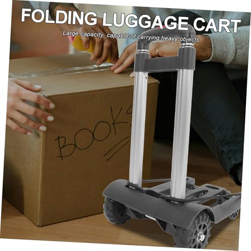 Carretilla plegable portátil con mango telescópico ajustable miniatura 4