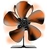 Heat Powered Stove Fan 5 Blades Fireplace Fans for Stoves & Fireplaces, Silent Heat Powered Wood Stove Fan, No Electricity Required for Wood/Log Burner/Fireplace Efficient Heat Distribution Fan