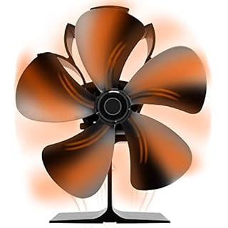 Heat Powered Stove Fan 5 Blades Fireplace Fans for Stoves & Fireplaces, Silent Heat Powered Wood Stove Fan, No Electricity Required for Wood/Log Burner/Fireplace Efficient Heat Distribution Fan