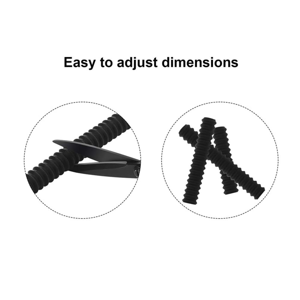 Protectores extra largos para horno, paquete de 2 fundas de silicona resistentes al calor para estante de horno de 14 pulgadas de largo, protector de borde para estante de horno, protege contra 8