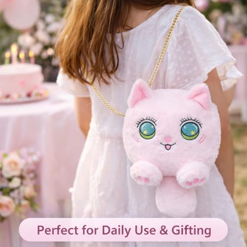 Image of Cute Tiger Plush Sling Bag for Kids | Soft Toy Shoulder Bag with Adjustable Strap | Lightweight Animal Backpack for Boys & Girls | Travel & Gift Bag - Black & White