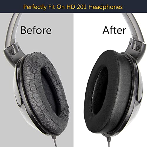 SOULWIT Earpads Replacement for Sennheiser HD201/HD201S/HD206/HD200 Pro/HD180/HD418/HD419/HD421/HD428/HD429/HD438/HD439/HD448/HD449/HD451/HD461/HD471 Headphones - Image 4