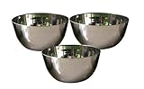 Steel bowl,Stainless Steel Vati,l, Katori, set of 3pcs,steel bowl for cookingStainless Steel Mixing...