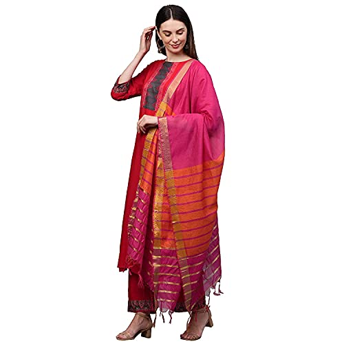 Image of ANNI DESIGNER Women Kurta with Palazzo & Dupatta