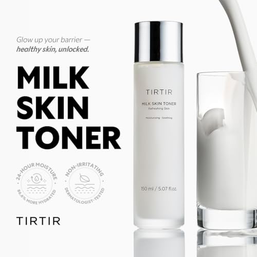 Visual highlighting the barrier-strengthening ingredients like Ceramide in the TIRTIR toner