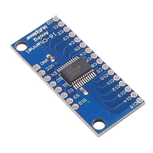 JDXFENG Smart Electronics CD74HC4067 Placa de conexión MUX analógica digital de 16 canales Módulo selector multiplexor analógico CMOS de alta velocidad Placa multiplexora digital analógica d