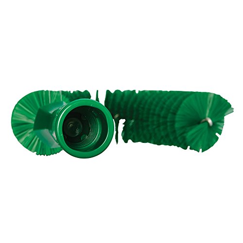 Image of 7 7 /8 in W Hook Brush, Medium, 5 1 /4 in L Handle, 15 1 /2 in L Brush, Green, Polypropylene - 1 Each