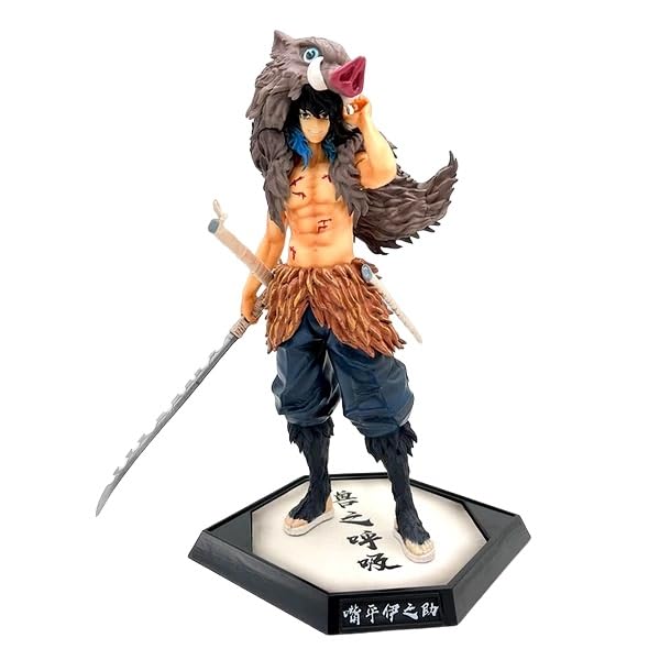 Trunkin Demon Slayer Inosuke Hashibira Action Figure 30 Cms PVC Anime Figurine High Detailed Weeb Manga Model Toy Collectible