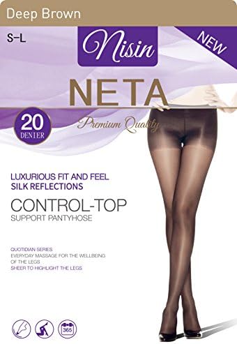 Nisin - 20 Denier CONTROL TOP SUPPORT PANTYHOSE Premium Quality