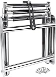 Pontoon Boat Ladder,3 Step Telescoping Ladder Under Platform Slide Mount Boat Boarding Ladder 316 Stainless Steel Heavy Duty Marine Ladder 600 Pound Capacity