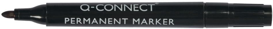 Q Connect Chiseled Tip Permanent Marker - Black