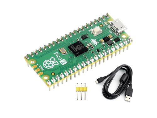 Vorgelötet Raspberry Pi Pico 2 Mikrocontroller Board Basierend auf Raspberry Pi RP2350 Mikrocontroller Chip mit Dual-Core und Dual-Architektur Design läuft mit bis zu 150 MHz (mit Header)