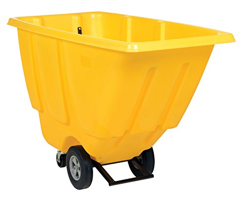 Carretilla plástica Vestil TDT-50-LD amarilla 450 lb miniatura 4
