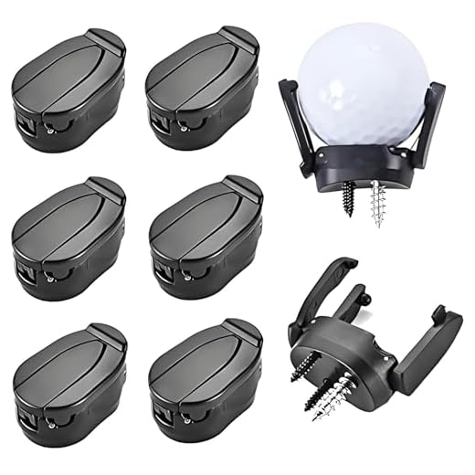 Vanknono 6 Pcs Golf Ball Pick Up Retriever Grabber, Foldable Golf Ball Pick Up Claw Sucker Put On Putter Grip