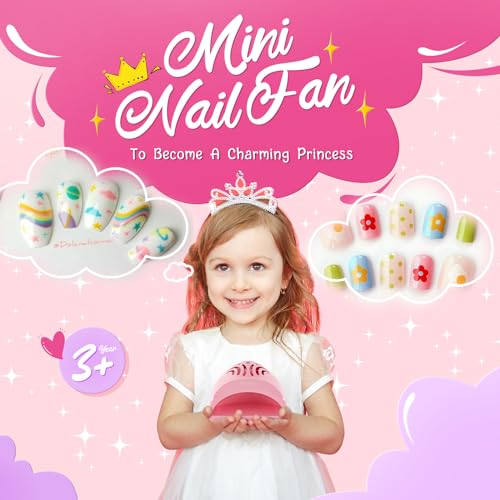 Image of MelodySusie Portable Kids Nail Dryer for Water Based Regular Nail Polish