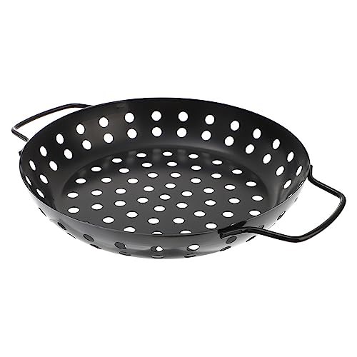 Abaodam Bbq Grill Plate with Non Stick Coating Durable Multi Use Barbecue Tray for Outdoor Grilling Design with Holes for Easy Drainage for Family and Friends Gatherings